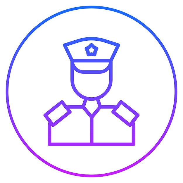 Ilustración vectorial del soldado del ejército