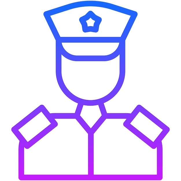 Ilustración vectorial del soldado del ejército