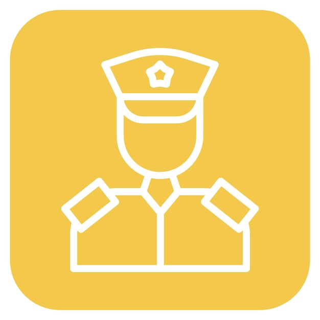 Ilustración vectorial del soldado del ejército