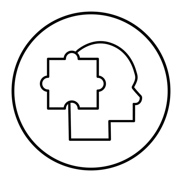 Ilustración vectorial de la solución del rompecabezas