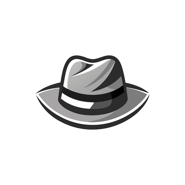 Ilustración vectorial del sombrero de Fedora