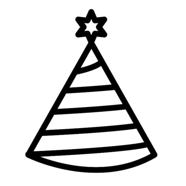 Ilustración vectorial del sombrero de la fiesta