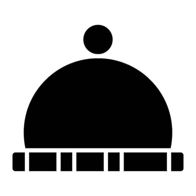 Ilustración vectorial del sombrero de invierno