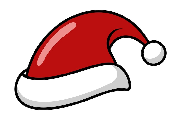 Vector ilustración vectorial del sombrero de papá noel
