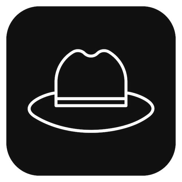 Ilustración vectorial del sombrero de vaquero