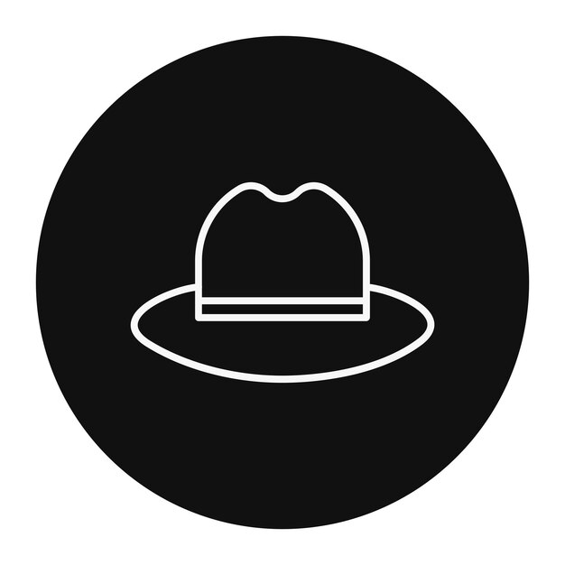 Ilustración vectorial de sombrero