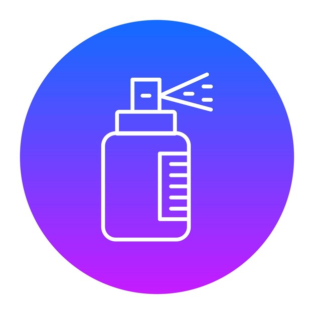 Ilustración vectorial de spray de pimienta