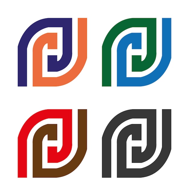 Ilustración vectorial de stock colección de diseño de logotipo logístico para la compañía 4 Vector libre