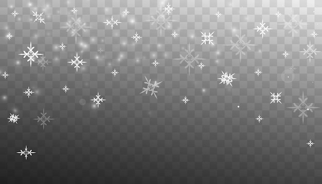 Ilustración vectorial de stock de nieve que cae