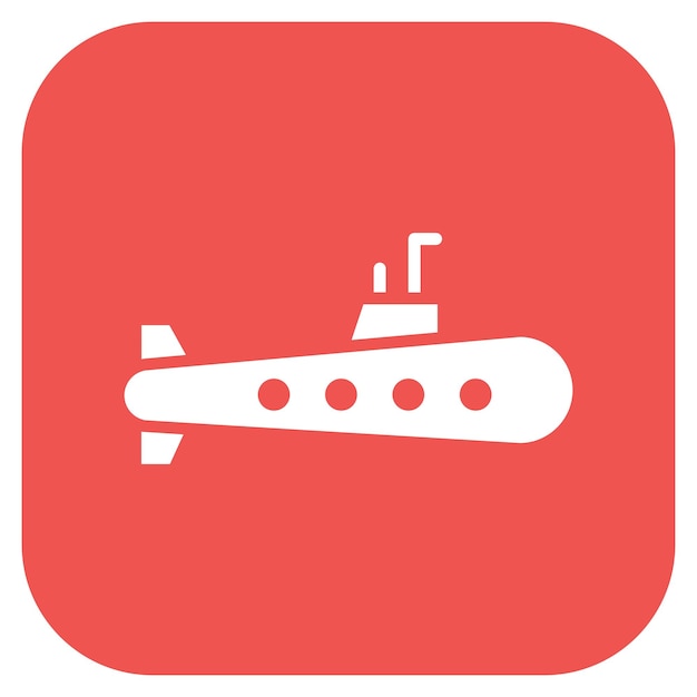 Ilustración vectorial de submarinos del ejército