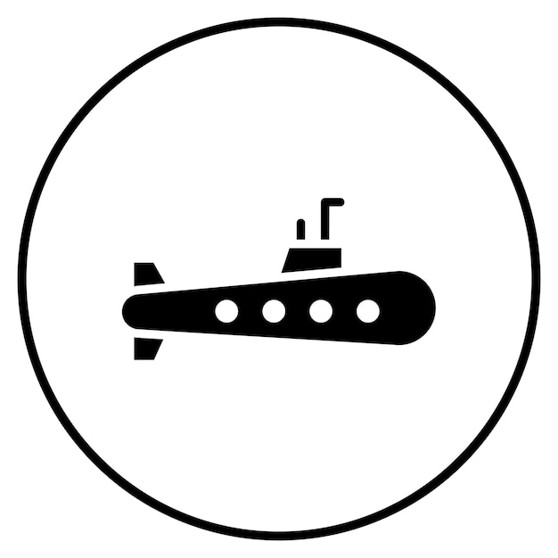 Ilustración vectorial de submarinos del ejército