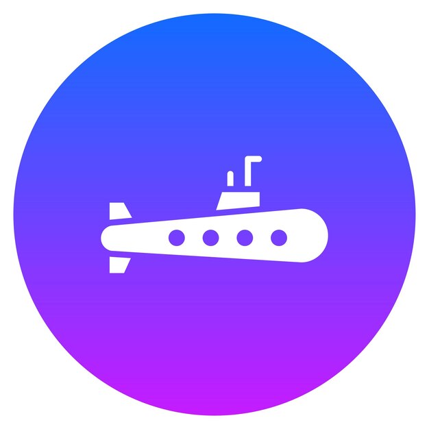 Ilustración vectorial de submarinos del ejército