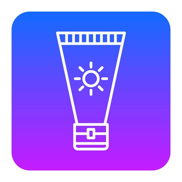Ilustración vectorial de Suncream