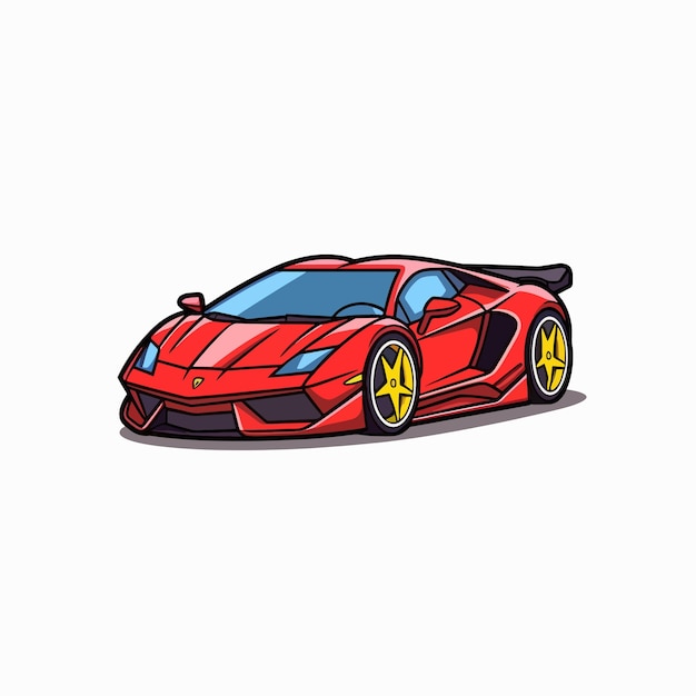 Vector ilustración vectorial de un súper coche