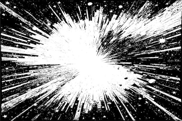 Ilustración vectorial de superposición negra monocromática de diseño de arte abstracto de textura sobre fondo blanco
