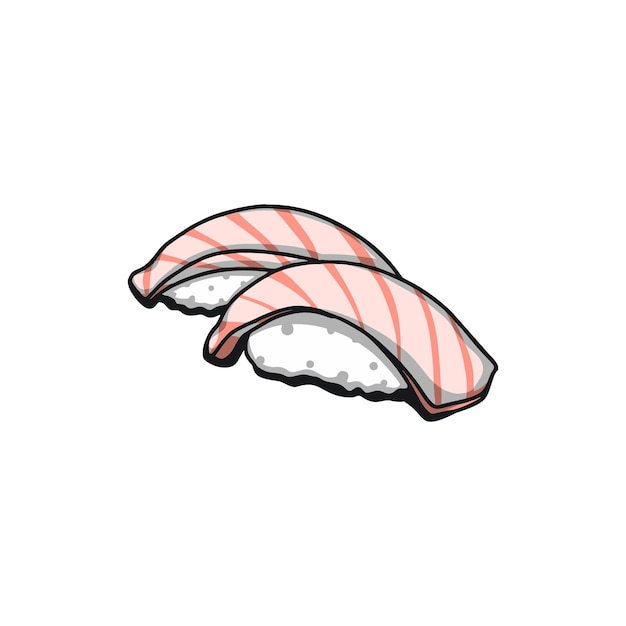 Ilustración vectorial de sushi de Nigiri