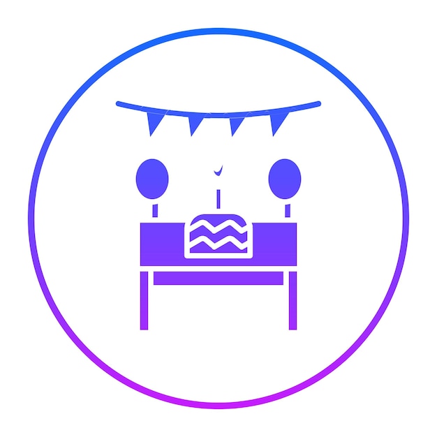 Ilustración vectorial de la tabla de cumpleaños