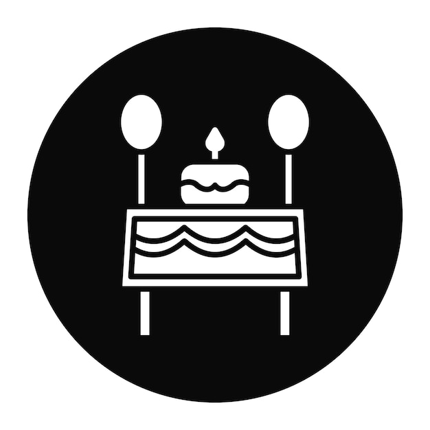 Ilustración vectorial de la tabla de cumpleaños