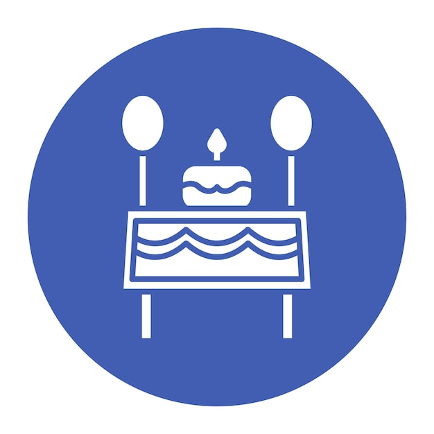 Ilustración vectorial de la tabla de cumpleaños