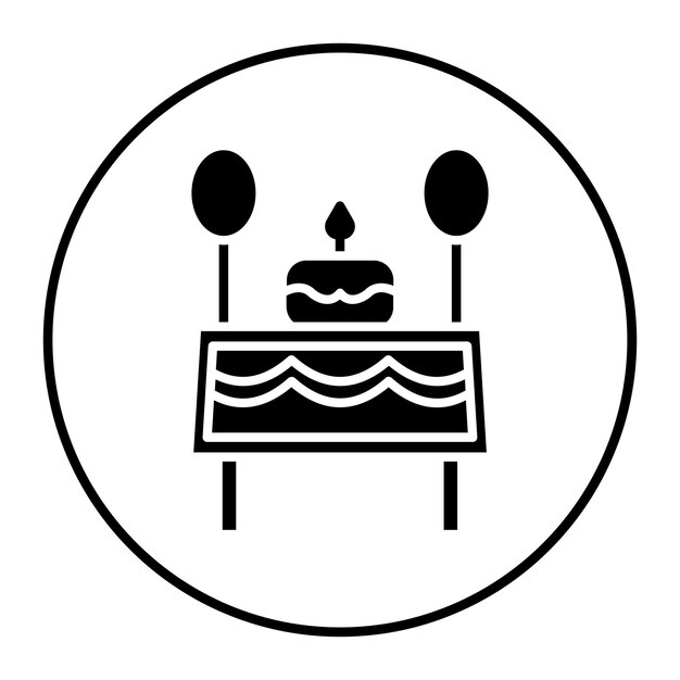 Ilustración vectorial de la tabla de cumpleaños