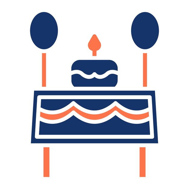 Ilustración vectorial de la tabla de cumpleaños