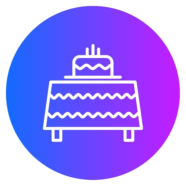 Ilustración vectorial de la tabla de cumpleaños