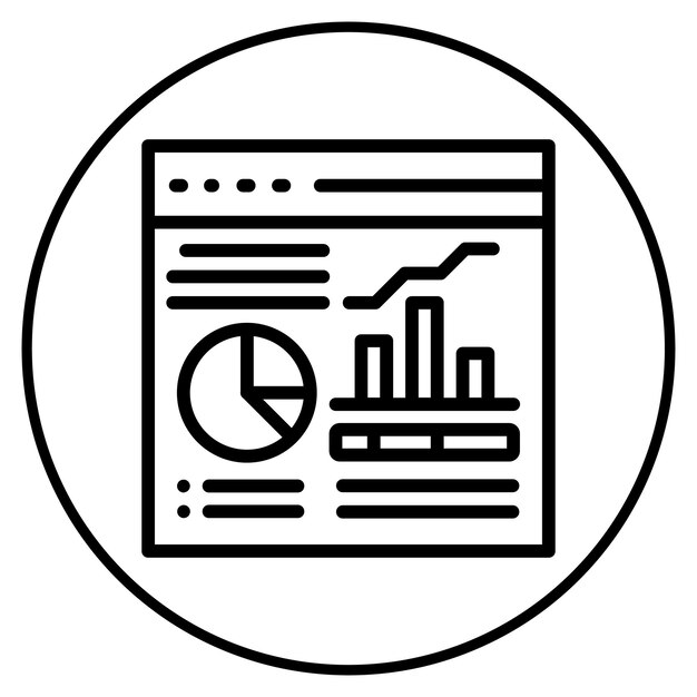 Ilustración vectorial del tablero del sitio web