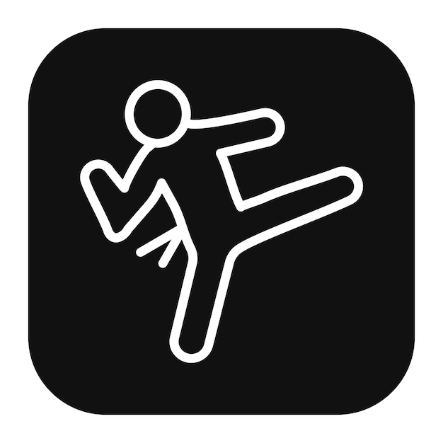 Ilustración vectorial de Taekwondo
