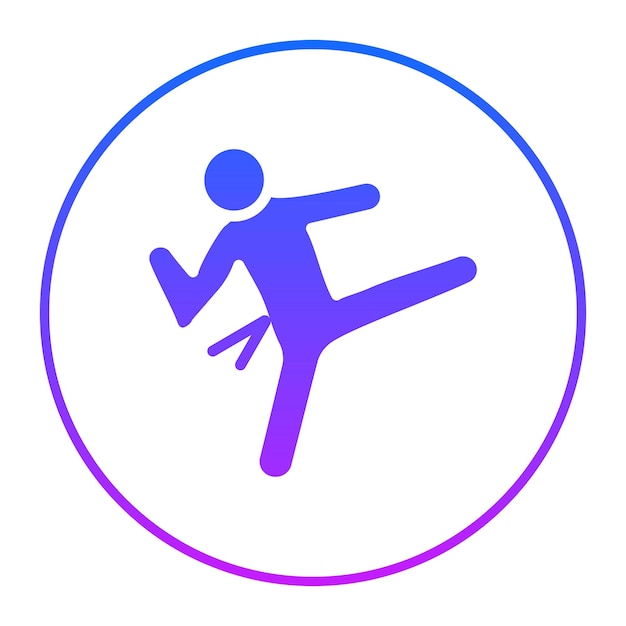 Ilustración vectorial de Taekwondo