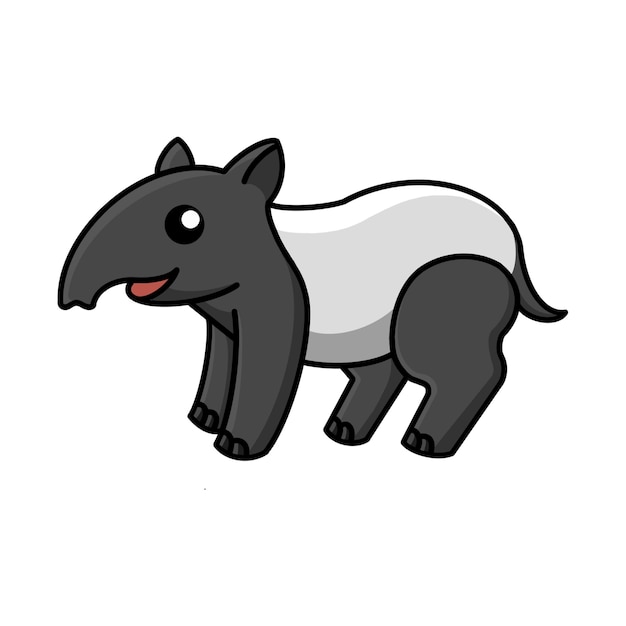 Ilustración vectorial de tapir