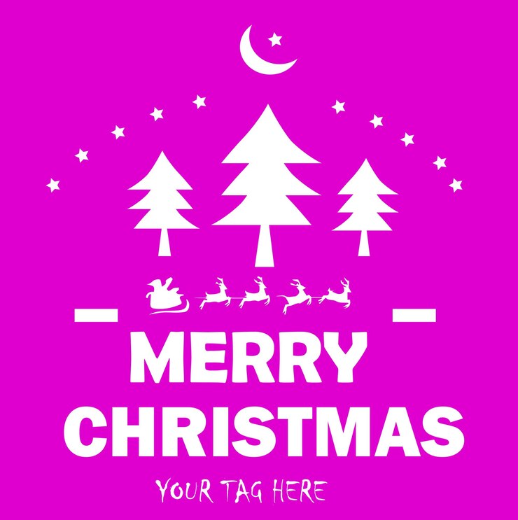 Ilustración vectorial de la tarjeta de celebración de Feliz Navidad
