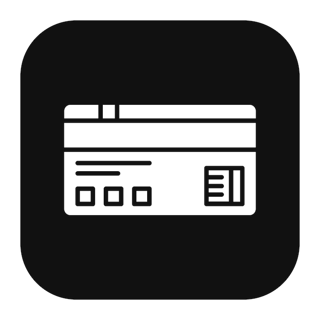 Ilustración vectorial de la tarjeta de crédito
