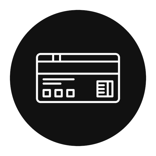 Ilustración vectorial de la tarjeta de crédito