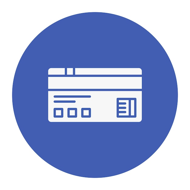 Ilustración vectorial de la tarjeta de crédito