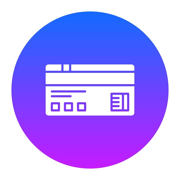 Ilustración vectorial de la tarjeta de crédito
