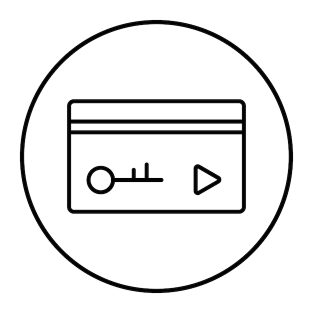 Ilustración vectorial de la tarjeta de crédito