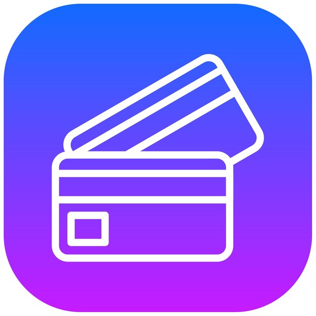 Ilustración vectorial de la tarjeta de crédito