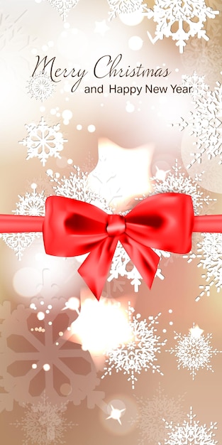 Vector ilustración vectorial tarjeta de navidad año nuevo vacaciones de invierno celebración de navidad