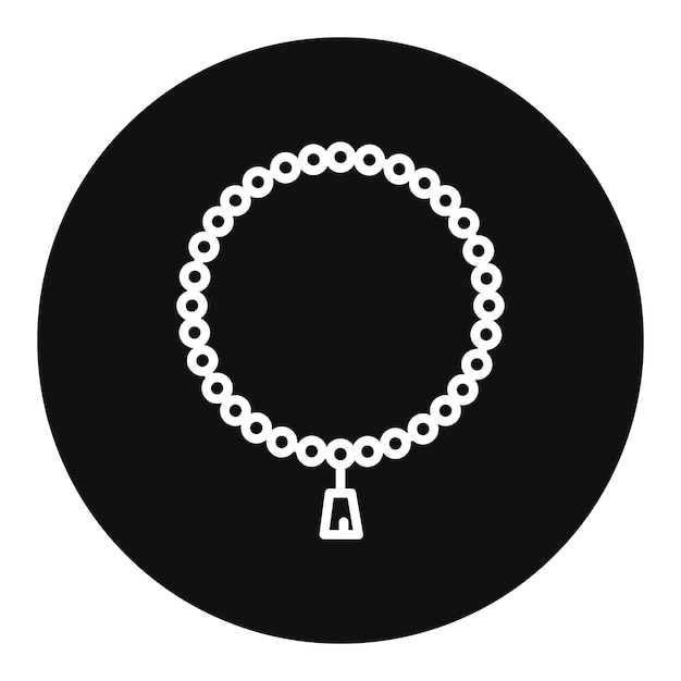 Ilustración vectorial de Tasbih