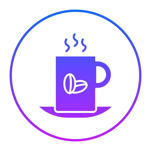 Ilustración vectorial de la taza de café