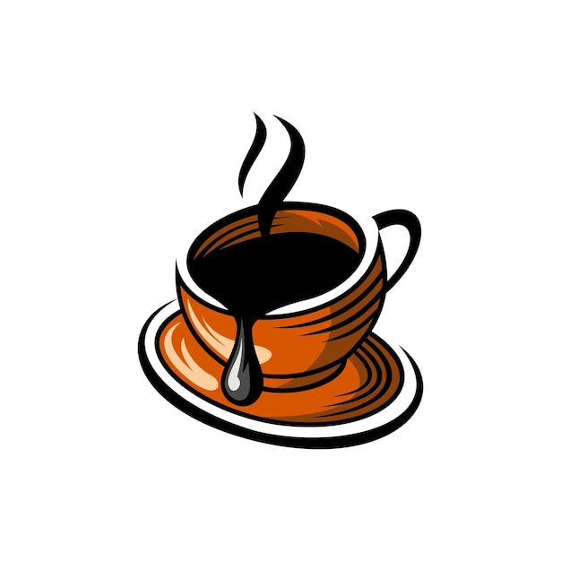 Ilustración vectorial de una taza de café