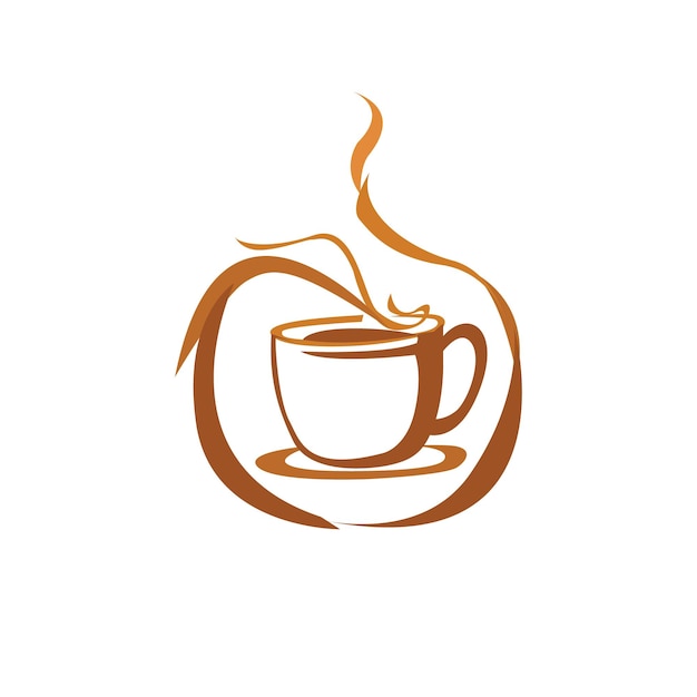 Ilustración vectorial de la taza de café