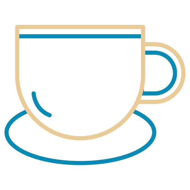 Ilustración vectorial de la taza