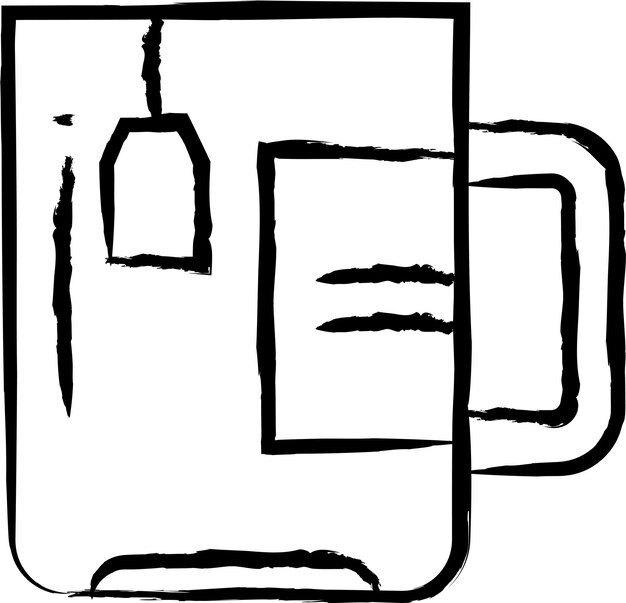 Ilustración vectorial de té dibujada a mano