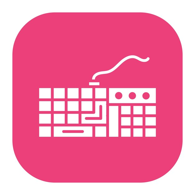 Ilustración vectorial del teclado