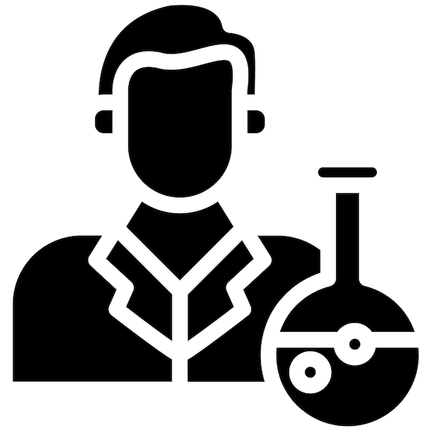 Ilustración vectorial del técnico de laboratorio