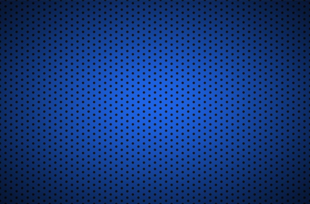 Ilustración vectorial de tecnología de fondo perforado metálico azul oscuro estructurado