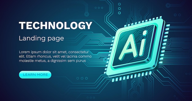 Ilustración vectorial de la tecnología de la innovación del chip