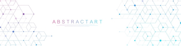 Ilustración vectorial de tecnología moderna con cuadrícula cuadrada