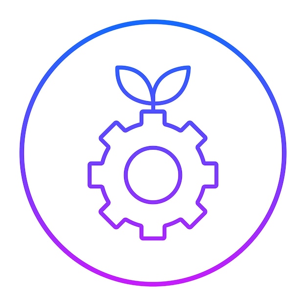 Ilustración vectorial de tecnología verde